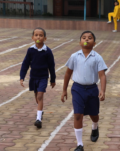Students engaged in social service activities